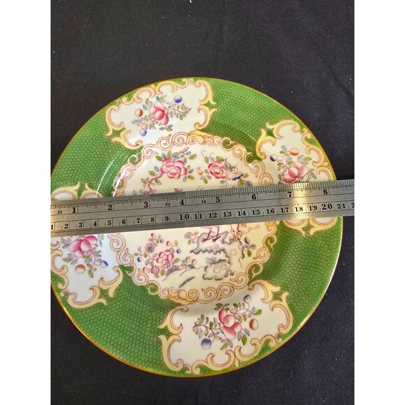 Minton Green Cockatrice Rimmed Soup – Bone China England 1912-1950 – Mult Avail - Picture 10 of 10